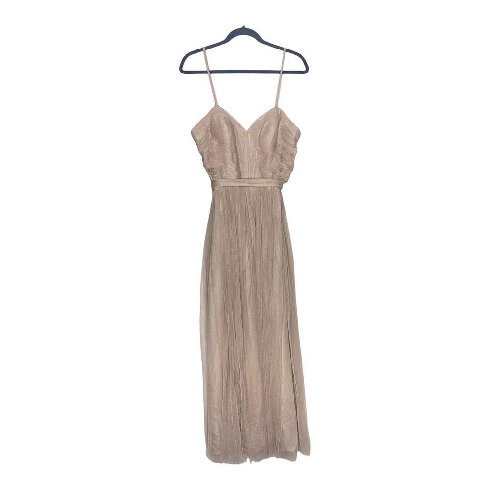 Wtoo By Watter Styles Dress Size 10 Womens Style 00141 Mocha Blush Bridesmaids